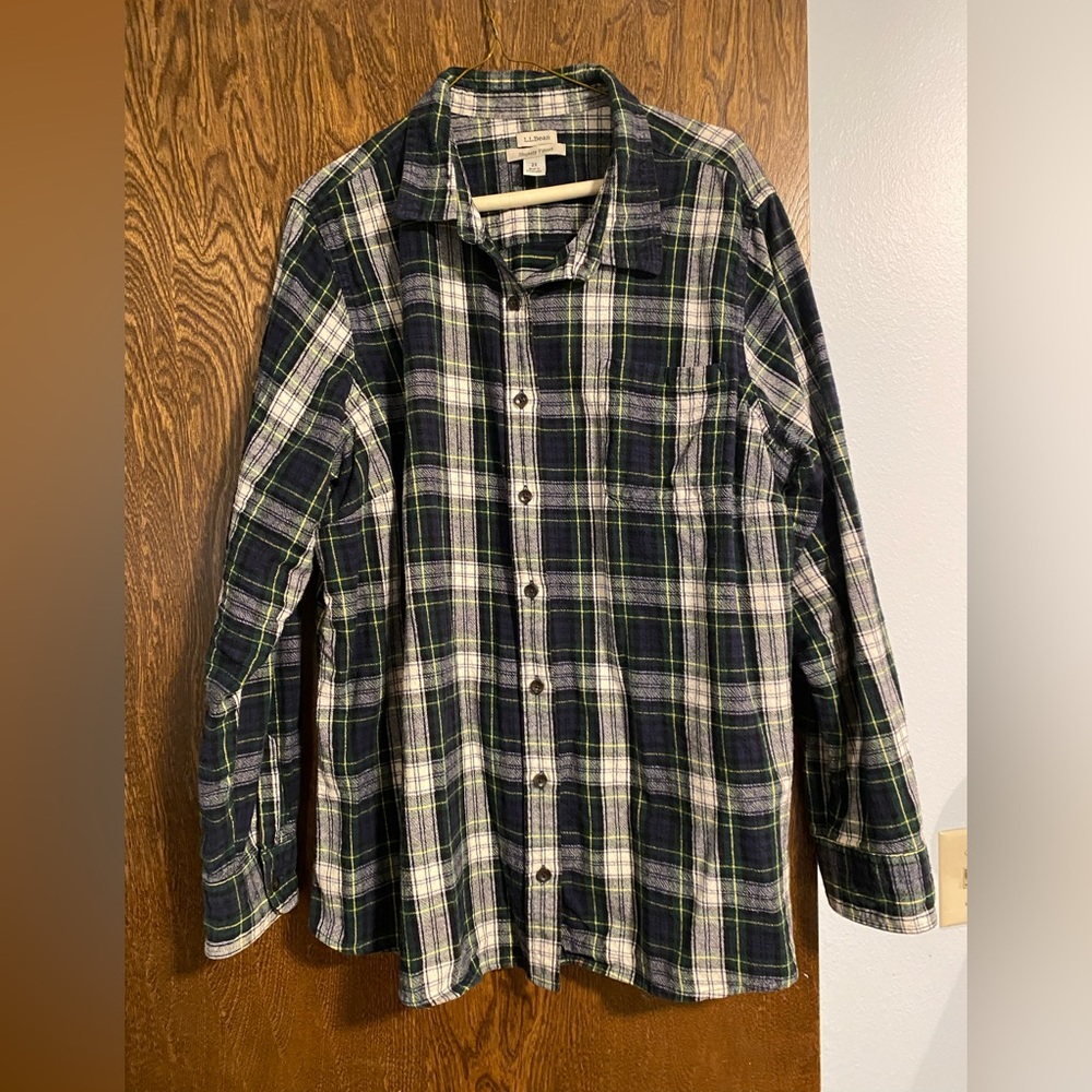 LL BEAN flannel shirt.